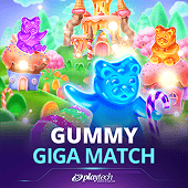 Gummy Giga Match icon on the 1xbrt slot shelf